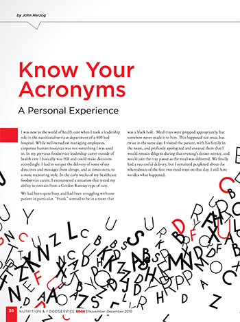 Know Your Acronyms Article